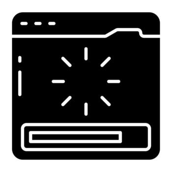 A unique design icon of system loading vector