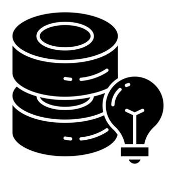 un icono diseño de base de datos idea vector