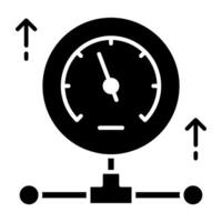 An icon design of manometer vector
