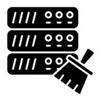 Trendy of database cleaning vector