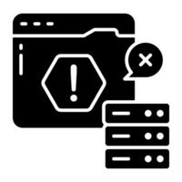 A perfect design icon of server error vector