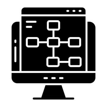 conceptual diseño icono de web jerarquía vector