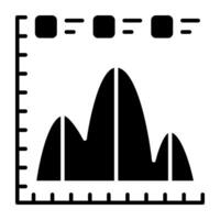 Trendy icon of business graph vector