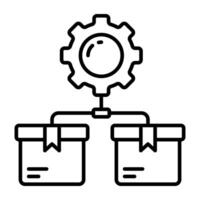 Trending design icon of parcel management vector