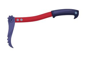 Pickaxe as Industrial Equipment and Implement for Woodcutting and Timber Felling Illustration vector