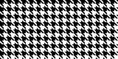 Houndstooth seamless pattern. Black and white dogs tooth repeating background Loopable fabric texture. vector