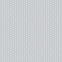 Polka dot seamless pattern. White dots on grey repeated background. Swatch template for textile, fabric, plaid, tablecloths, clothes. vector
