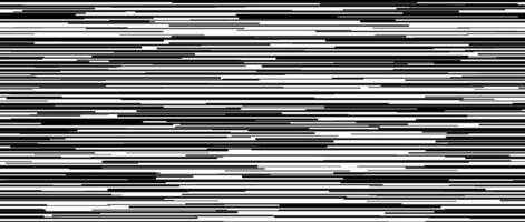 Seamless irregular lines pattern. White tv noise repeating background. Black and white horizontal random lines backdrop. Glitch or failure concept wallpaper. Graphic design illustration vector