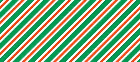 Christmas seamless pattern. Red and green diagonal stripes background. Candy cane repeating decoration wallpaper. Winter holiday lines backdrop. Xmas peppermint present wrapping print design. vector