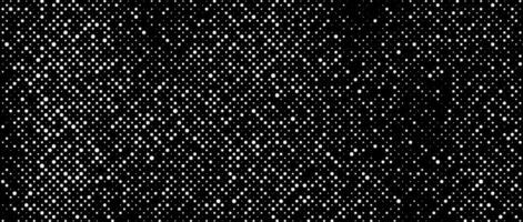 Halftone grunge overlay texture. Black and white dotted distressed background. Rough dirty surface for template, banner, poster, cover, collage, flyer. Grain noise grit wallpaper vector