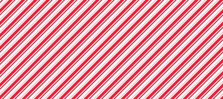 Red and pink lines seamless pattern. Candy cane diagonal stripes background. Repeating decoration wallpaper. Winter holidays linear backdrop. Christmas peppermint present wrapping print design. vector