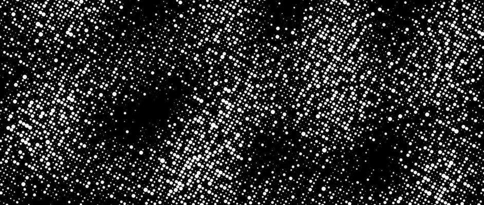 Halftone grunge overlay texture. Black and white dotted distressed background. Rough dirty surface for template, banner, poster, cover, collage, flyer. Grain noise wallpaper