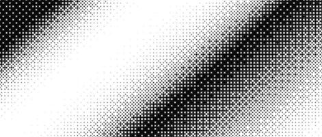 Diagonal halftone texture. Dotted gradient pattern background. Abstract 8 bit faded pop art wallpaper. Vanishing pixelated spotted design backdrop for banner, poster, flyer, cover. Bitmap vector
