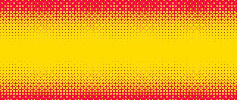 Pixelated bitmap gradient texture. Yellow and orange dither pattern background. Abstract glitchy edge pattern. 8 bit game screen wallpaper. Colorful pixel art retro illustration. vector