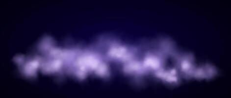 Purple neon smog background. Abstract glowing fog cloud wallpaper. Colorful smoke or dust design for banner, poster, collage, cover, presentation, brochure. vector