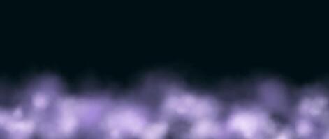 Purple neon smog frame. Abstract glowing fog cloud wallpaper. Colorful smoke or dust border design for banner, poster, collage, cover, presentation, brochure. vector