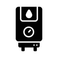 Bring attention to this glyph icon of electric geyser vector