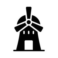 Have a look at this windmill glyph icon design vector