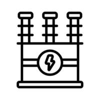 An outline style icon showing transformer electrical component vector