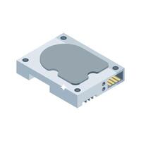 Trendy isometric icon of internal hard drive vector