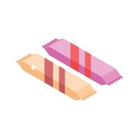 Modern 3d style icon of sweet chocolate bars vector