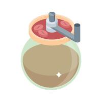 Premium 3d style icon of classic coffee pot vector