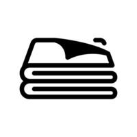 Simple icon towels folded after washing vector