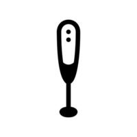 Minimalist icon of a handheld electric immersion blender vector
