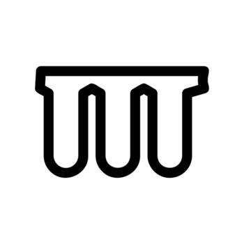 Outline of a replacement filter block for a filtration system vector