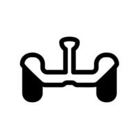 Outline Icon of a Two Wheeled Self Balancing Electric Scooter vector