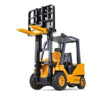 Forklift loader, stacker truck, isolate on white photo