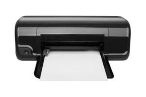 Ink jet printer isolated on a white photo