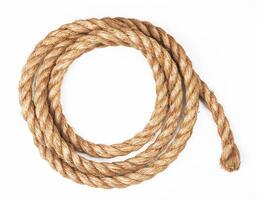 rope on white photo