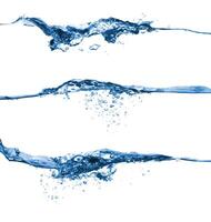 Set of water splashing photo
