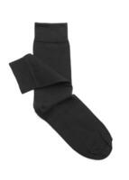 Black socks isolated on white photo