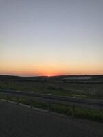 The sun has almost set photo