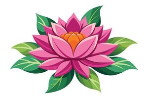 Vibrant Pink and Purple Floral Design for Decorative Use vector