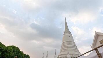 Serene view of temple and sky video