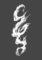 Fire burn vertical flame clip art illustration element print art isolated editable vector