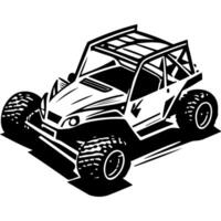 Buggy car aerial top view angle vector