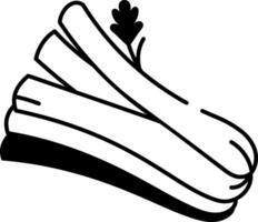 A drawing style icon representing celery vector