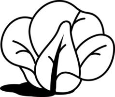 A sketchy style icon showing oxheart cabbage vector