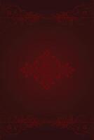 Elegant maroon background with ornate floral frame vector