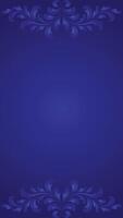 Elegant and blue floral frame background design vector