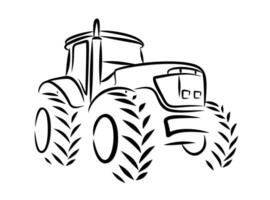 The Tractor Symbol. vector