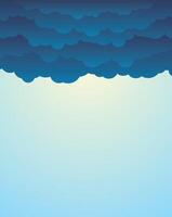 Sky with thunderclouds. vector