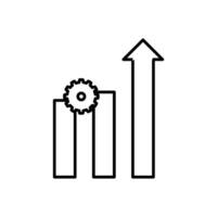 Diagram related line icons. Statisctic, vector