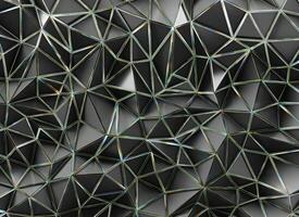 Abstract mesh futuristic black and caustic background wallpaper 3d rendering photo