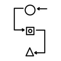 Design Workflow Icon Style vector