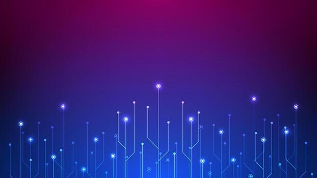 Digital technology circuit background. Futuristic network data concept. Design for abstract connections motherboard circuit board cyberpunk. vector